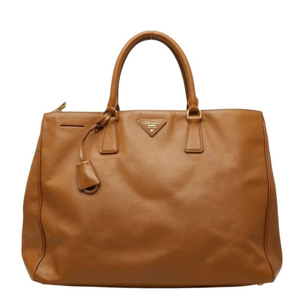 Prada Triangle Logo Tote Bag